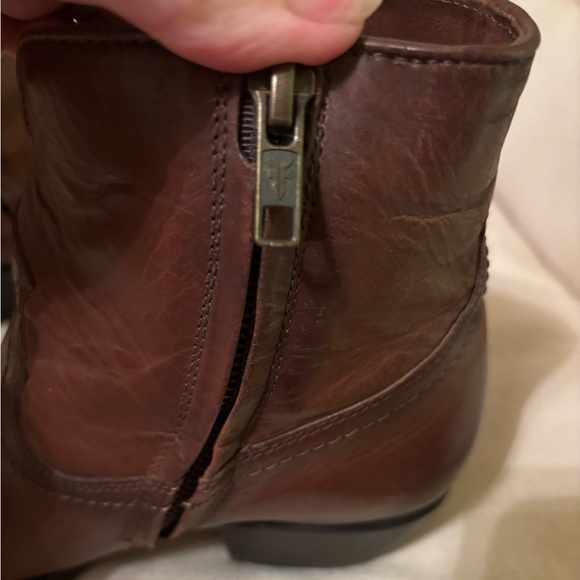 Frye brown western ankle boots/booties - Picture 5 of 10
